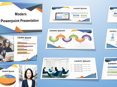 Modern Powerpoint Presentation design design google slides graphic design infography powerpoint presentation template