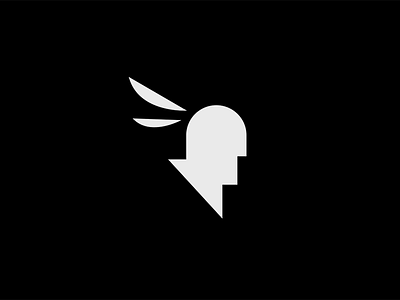 Indian symbol logo. aboriginal face feather head headdress indian logo man profile symbol