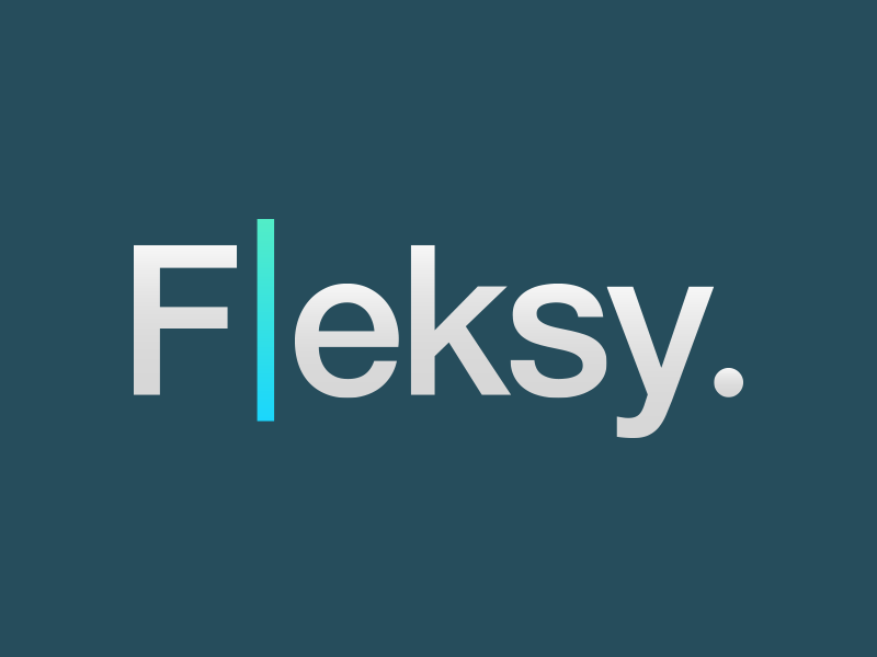 Fleksy logo by Christophe F. Batista on Dribbble
