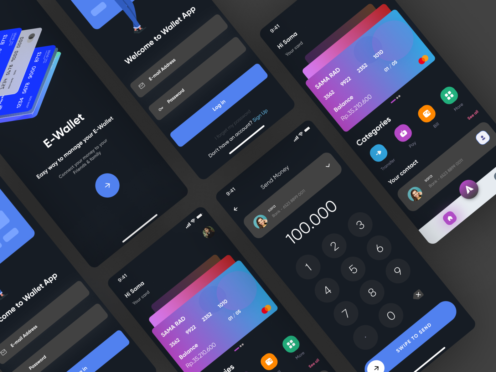 Wallet App by Sama on Dribbble