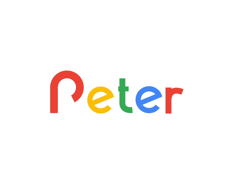 Google New Logo to Peter animation doodle google googlelogo logo new