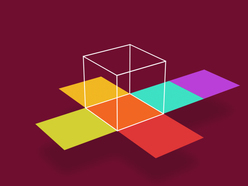 Box Folding Animation 3d after effects animation box cube folding gif motion tutorial