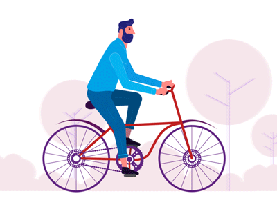 Character Cycling Animation after effects animation character animation gif illustration tutorial