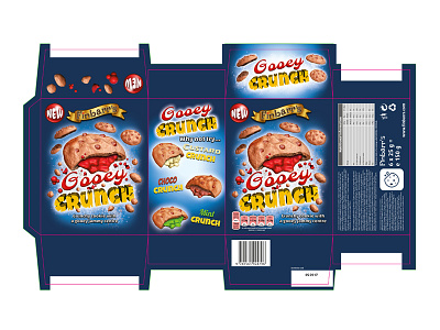 Cookie Packaging Design mock up 3d cookie cookies crunch design gooey illustration illustrator layout packaging zbrush