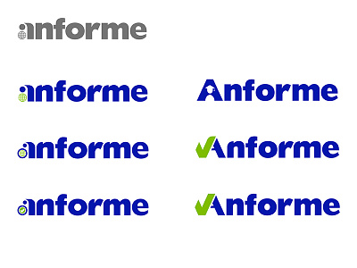 Anforme logo redesign anforme blue education form logo redesign teaching text tick