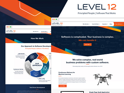 Level 12 Website Design brand exporation branding design ui ux vector web