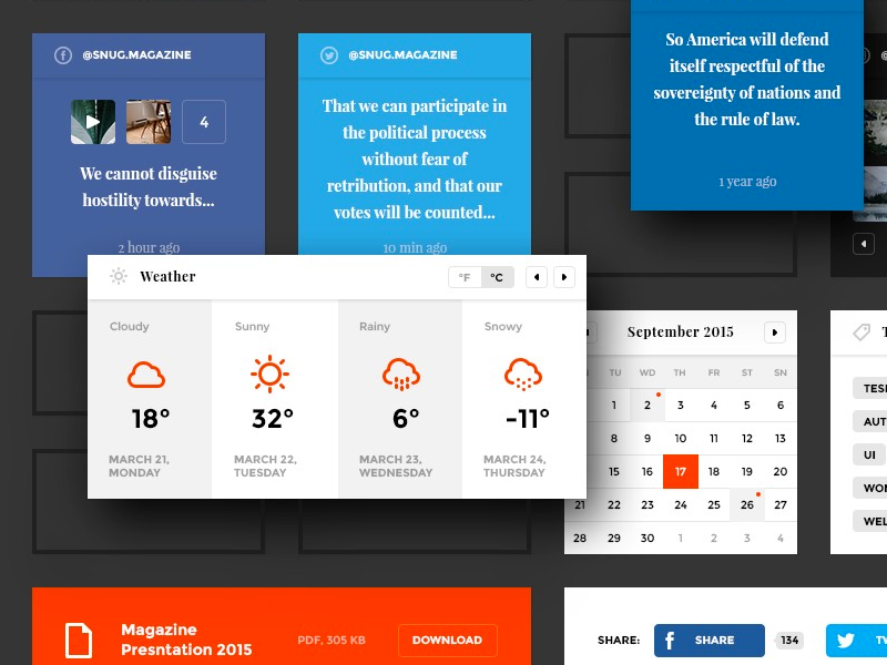 Snug UI Kit elements psd snug ui ui ui kit ui pack