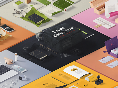 Download Branding Mockup Designs Themes Templates And Downloadable Graphic Elements On Dribbble Yellowimages Mockups