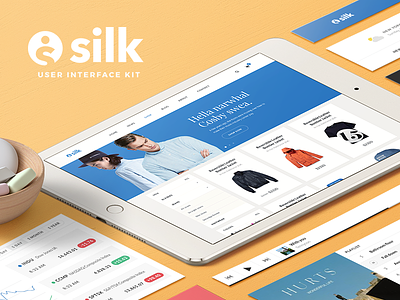 Silk UI Kit psd silk sketch ui ui kit ui pack user interface