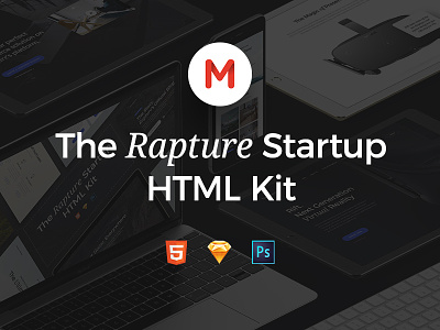 The Rapture Startup HTML Kit html sketch startup ui kit