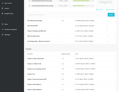 RIT myCourses by Jasmine A Lockwood on Dribbble
