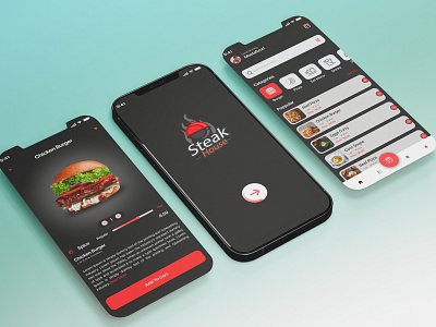 Food Mobile App UI Design.