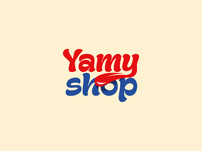 Logo for an online store branding emblem graphic design illustration logo logotype modern online store shop store tongue yammy