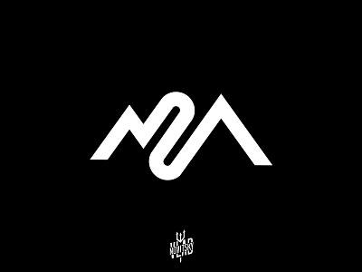 Road Mountain Logo branding emblem graphic design illustration letter m line logo logotype minimalism modern mountain nature road symbol