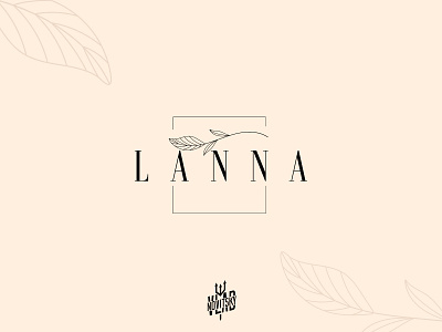 Logo for natural cosmetics LANNA beauty branding cosmetic graphic design logo logotype minimalist natural simple