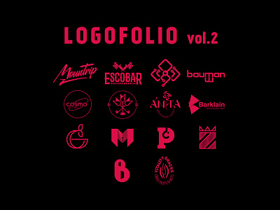 Logofolio vol.2 behance branding graphic design logo logofolio logotype project visual