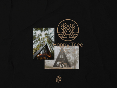 A frame house camp logo a frame camp collage graphic design house logo logotype modern tree