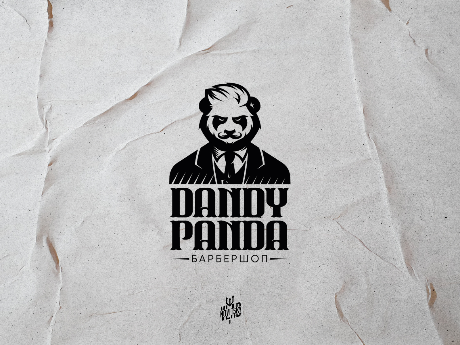 Barber shop panda by Nowwhiskey on Dribbble
