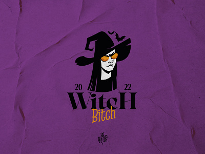 Helloween witch logo emblem girl graphic design helloween illustration logo logotype magic vector witch woman