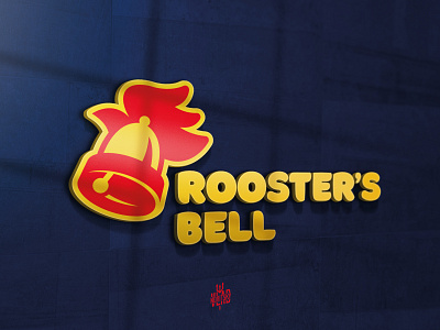 Rooster bell logo bell emblem fast food food graphic design illustration logo logotype mark rooster symbol vector