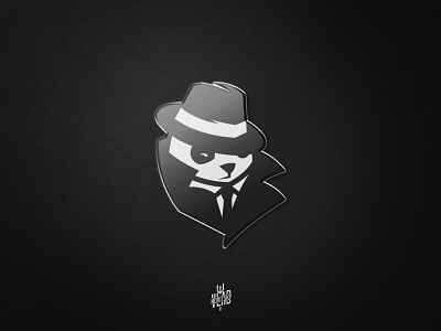 Kontrapanda mafia logo animal emblem graphic design illustration logo logotype mafia mascot modern panda vector
