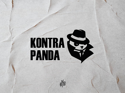 Kontrapanda mafia logo animal graphic design illustration logo logotype mafia mascot panda vector