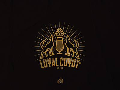 Heraldic Loyal Coyot Beer Logo