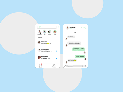 Daily Ui - Direct Messaging app design graphic design ui ux