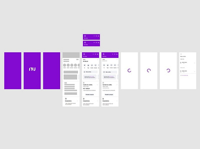 Estudo Ui Design - App Nubank app design logo ui ux