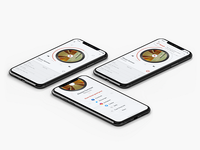 010_Social Share app daily ui 010 design fun interface iphone x mobile music player ui ux