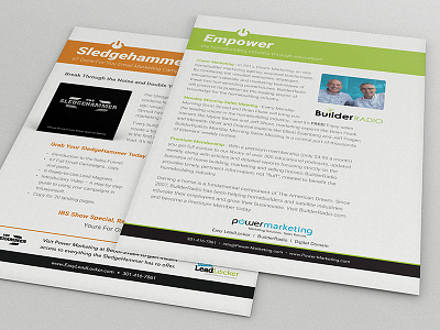 Tradeshow Flyers collateral ibs international builders show nahb power marketing print trade show tradeshow