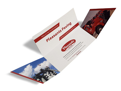 Pleasants Paving Name Change Mailer collateral power marketing print