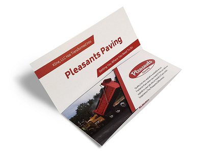 Pleasants Paving Name Change Mailer collateral mailer power marketing print