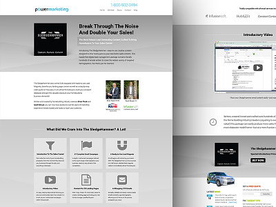 The SledgeHammer Landing Page digital product fontawesome landing page power marketing product web design