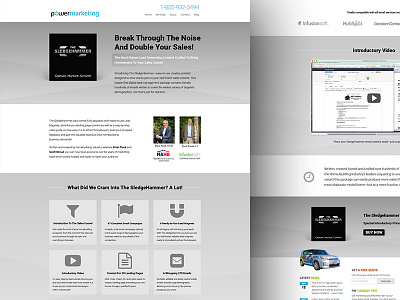 The SledgeHammer Landing Page digital product fontawesome landing page power marketing product web design