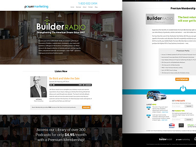 Builder Radio Landing Page builder radio landing page power marketing web design