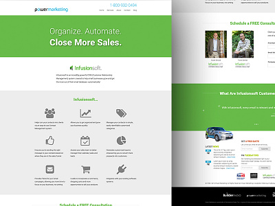 Infusionsoft Landing Page infusionsoft landing page power marketing web design