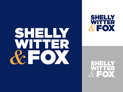 Shelly Witter & Fox Logo ampersand branding engineer logo planners power marketing surveyors typography