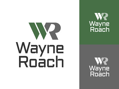 Wayne Roach Logo / Colors branding contractor general contractor logo logo design monogram