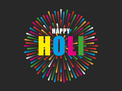 Happy Holi card design