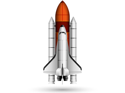 Space shuttle vector 3d model