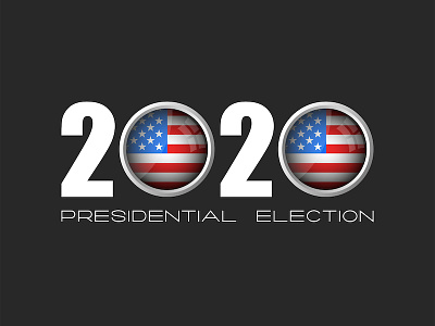 USA presidential election 2020 poster design