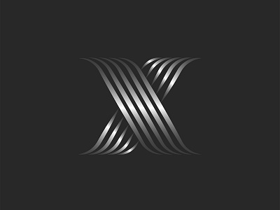 Letter X logo monogram design