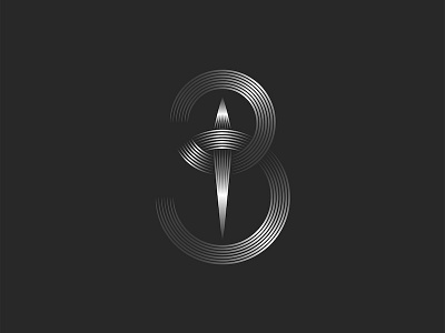 Letter B or 3 number design