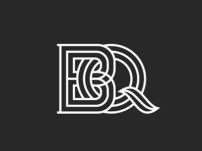 Letters BQ monogram design