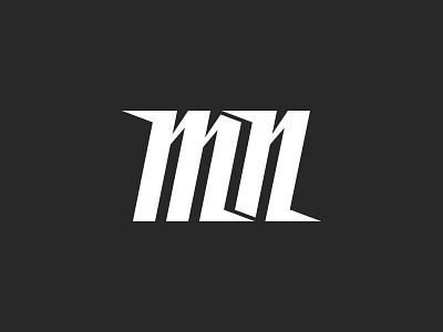 Monogram mn two letter initials initials letter lettering logo m mark mn mockup monogram n nm two