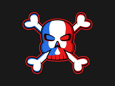 Skull t-shirt print emblem