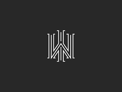 Logo Iw letters monogram