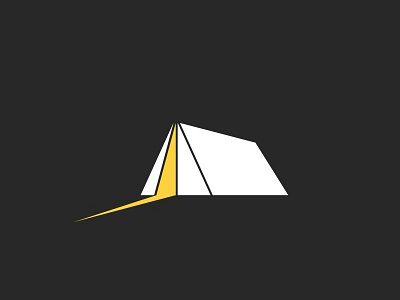Tent illustration adventure camp camping dark emblem equipment light logo night shadow tent travel turism
