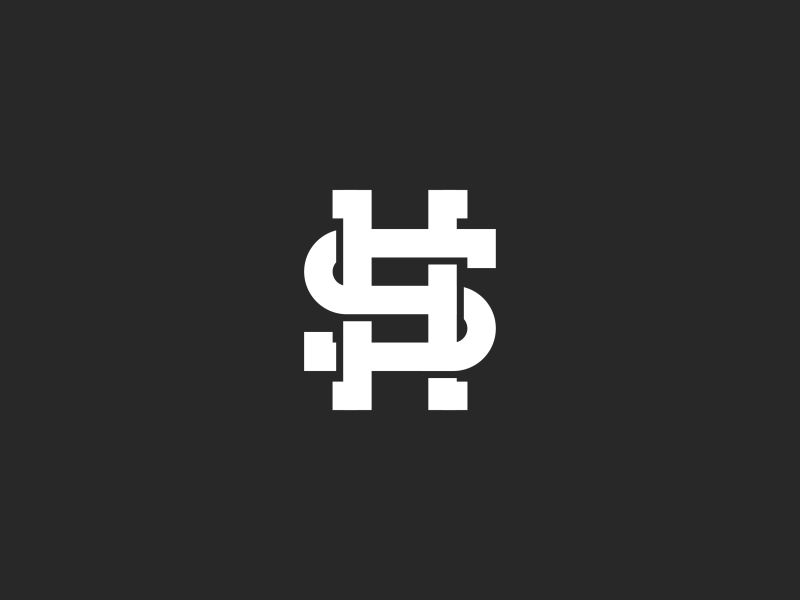 Monogram SH or HS Logo by Sergii Syzonenko on Dribbble